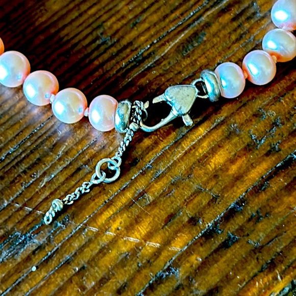 Beautiful little girl’s Genuine Pink Pearl / Gem Honora Bracelet - Picture 4 of 5